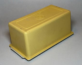 Manteigueira/Queijeira Tupperware Vintage, Cor Dourada Amêndoa 639-10
