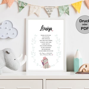 Carta de patrocinador personal - regalo para el bautismo o el nacimiento