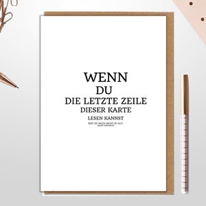 Karte zum Geburtstag mit Umschlag | Karte Happy Birthday | Geburtstagskarte mit Spruch