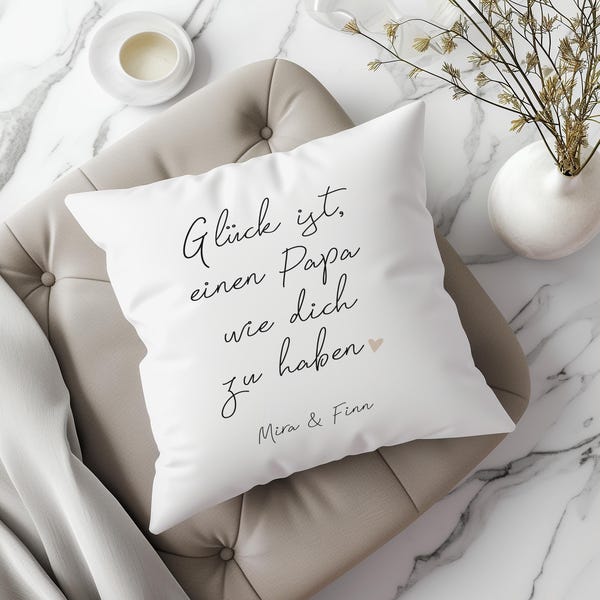 Personalized pillow "Happiness is having a dad like you" | Gift for Dad | Christmas gift for Dad | Pillow for Dad | Birthday gift
