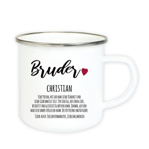 Personalisierte Tasse mit Definition und Name