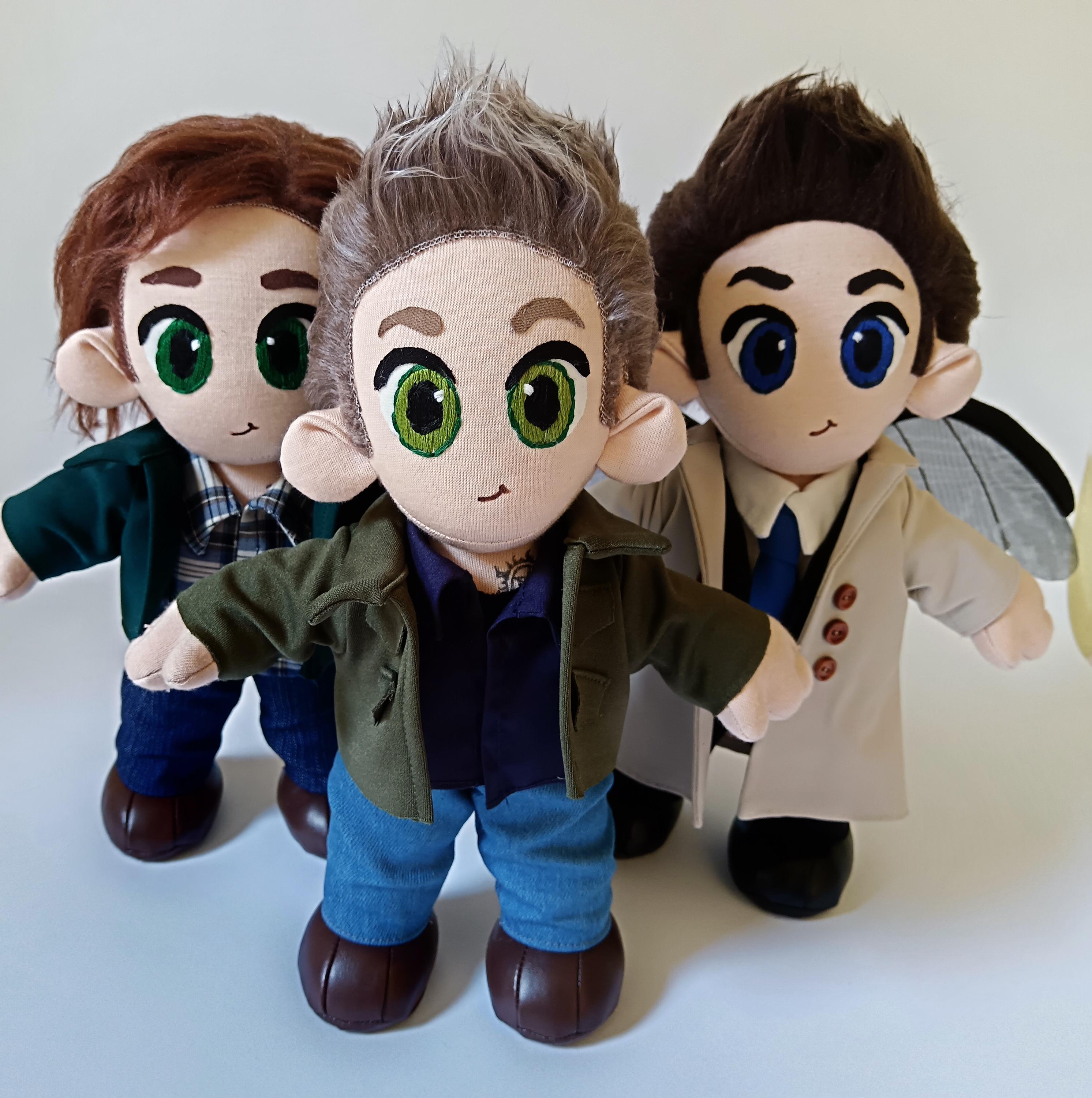 Dean Winchester Supernatural Doll Plushie Toy Jensen Ackles NEW