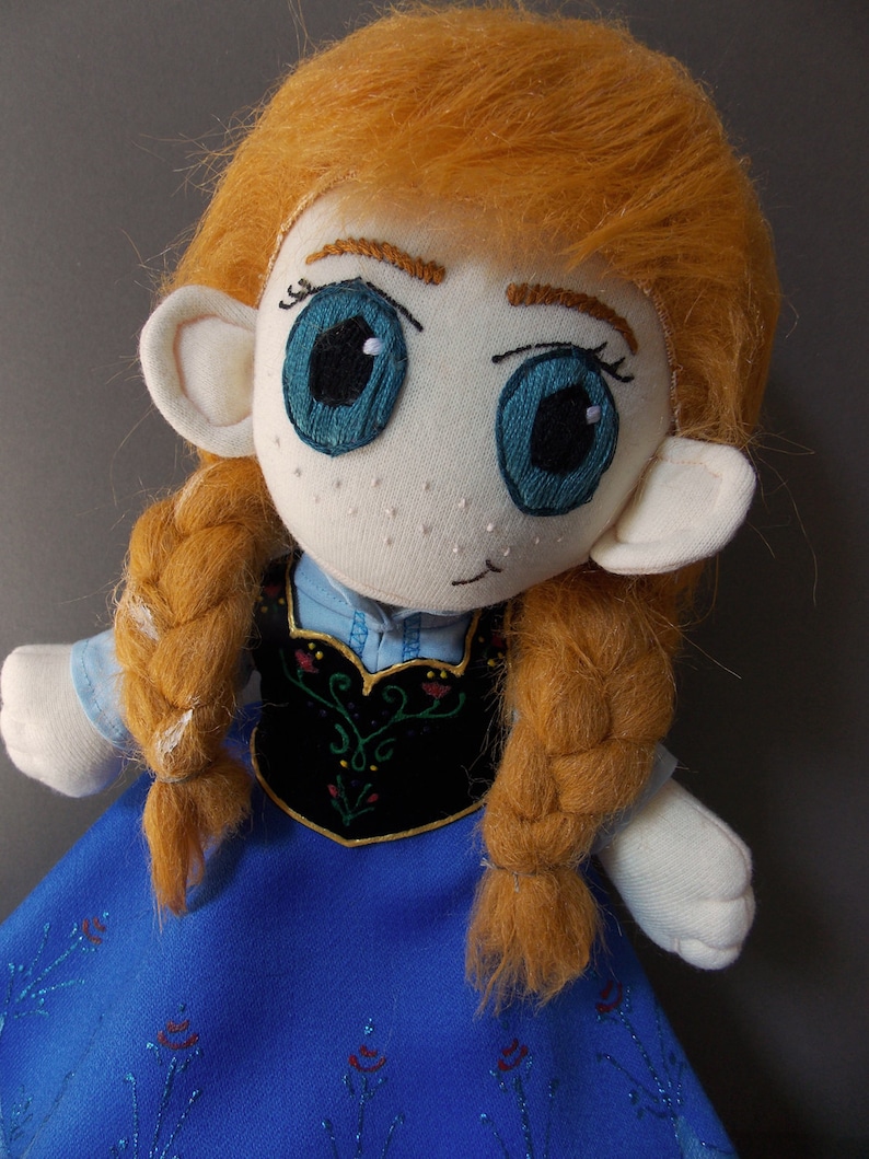 Anna Disney Frozen Plush Doll Plushie Toy | Etsy