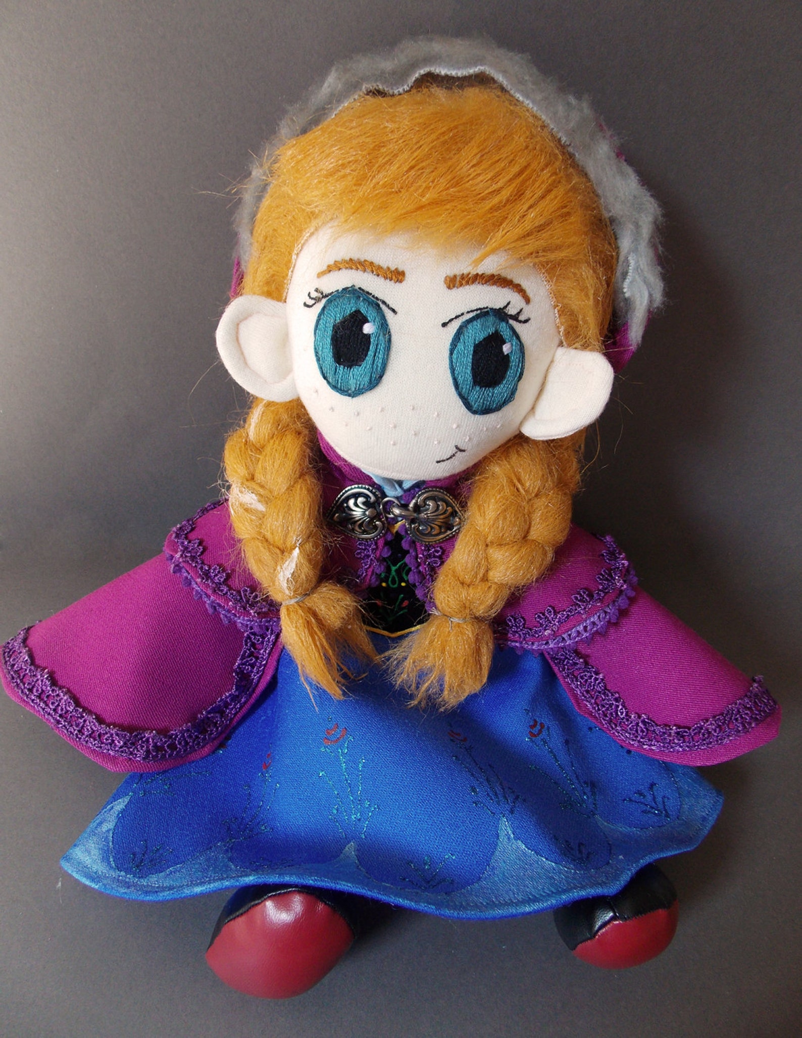 Anna Disney Frozen Plush Doll Plushie Toy | Etsy