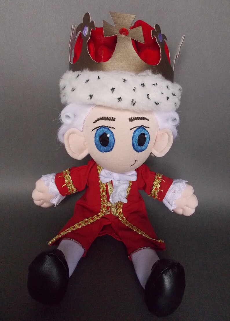 King from Hamilton Musical Plush Doll Plushie Toy Etsy
