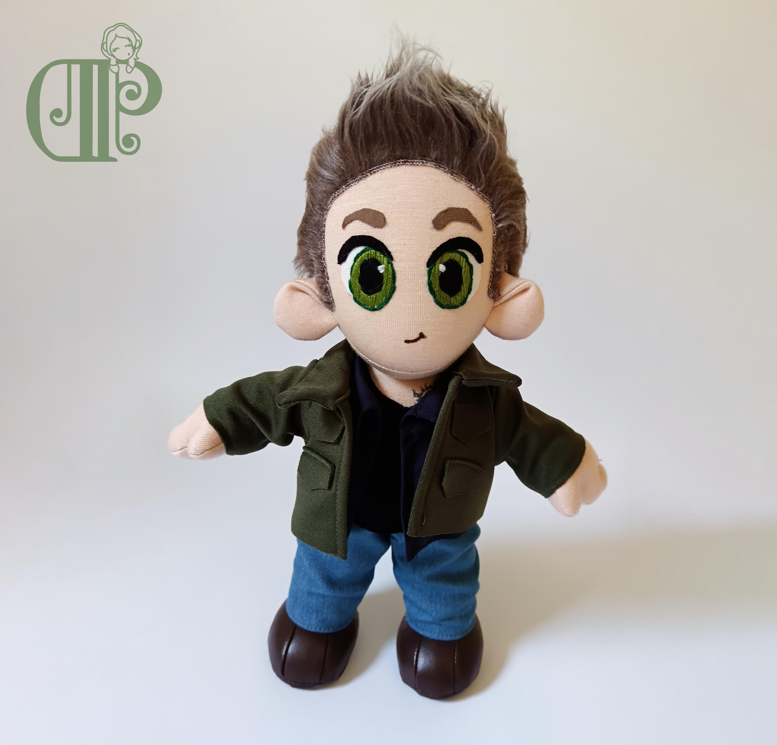 Dean Winchester Supernatural Doll Plushie Toy Jensen Ackles NEW