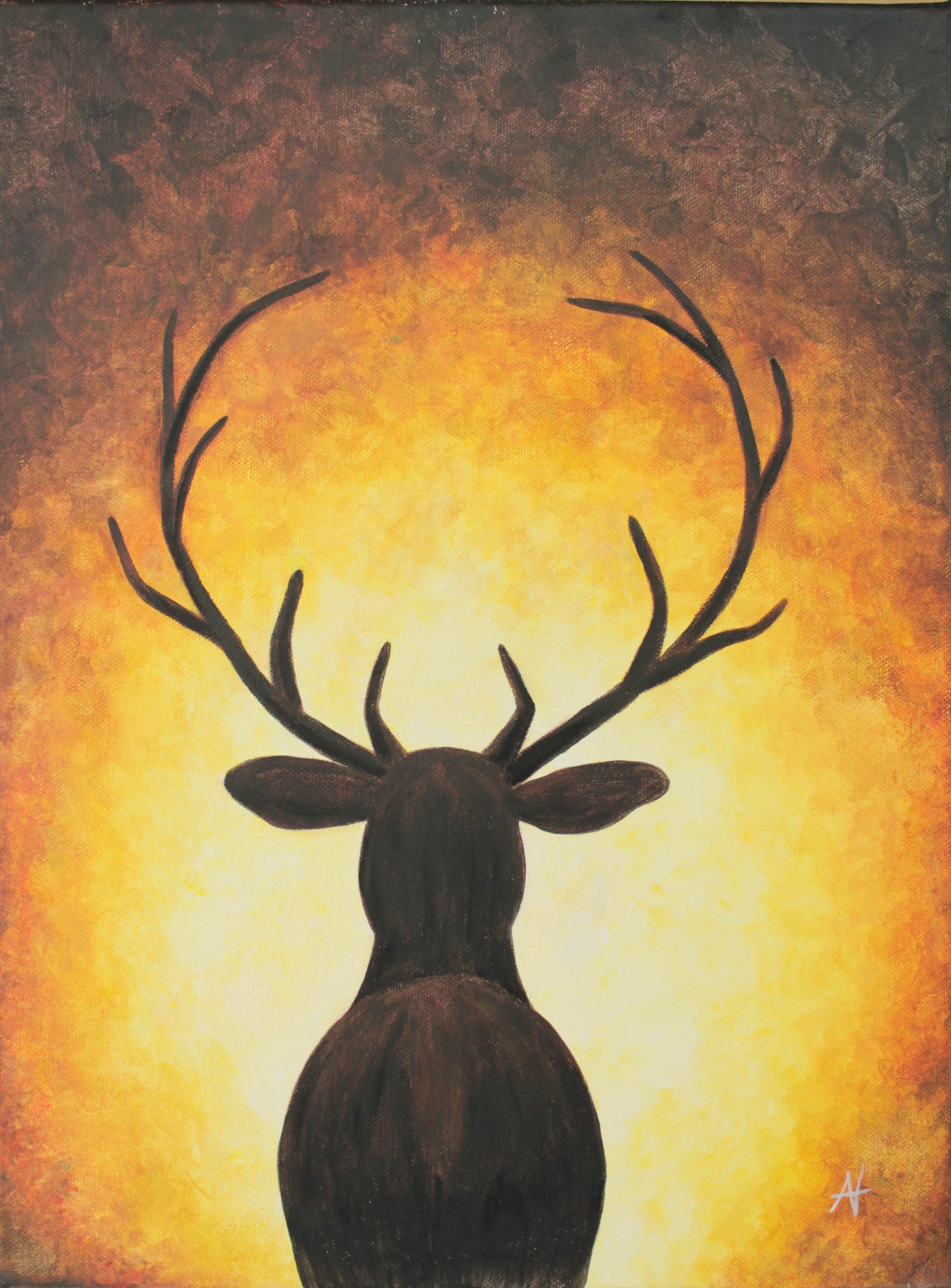 Easy cheap deer paintings