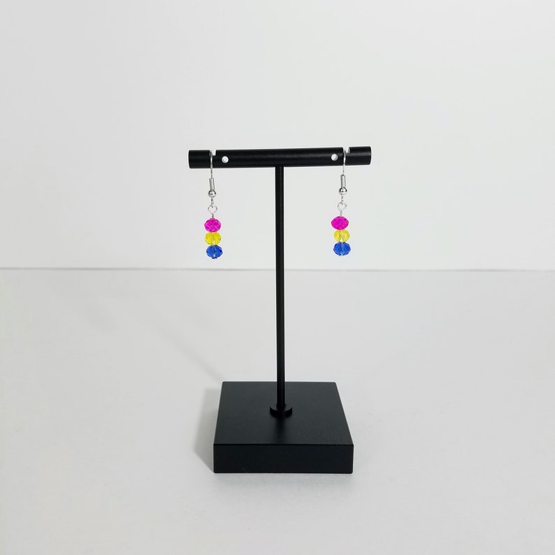 Pansexual Pride Crystal Earrings / LGBTQ Handmade Jewelry ...