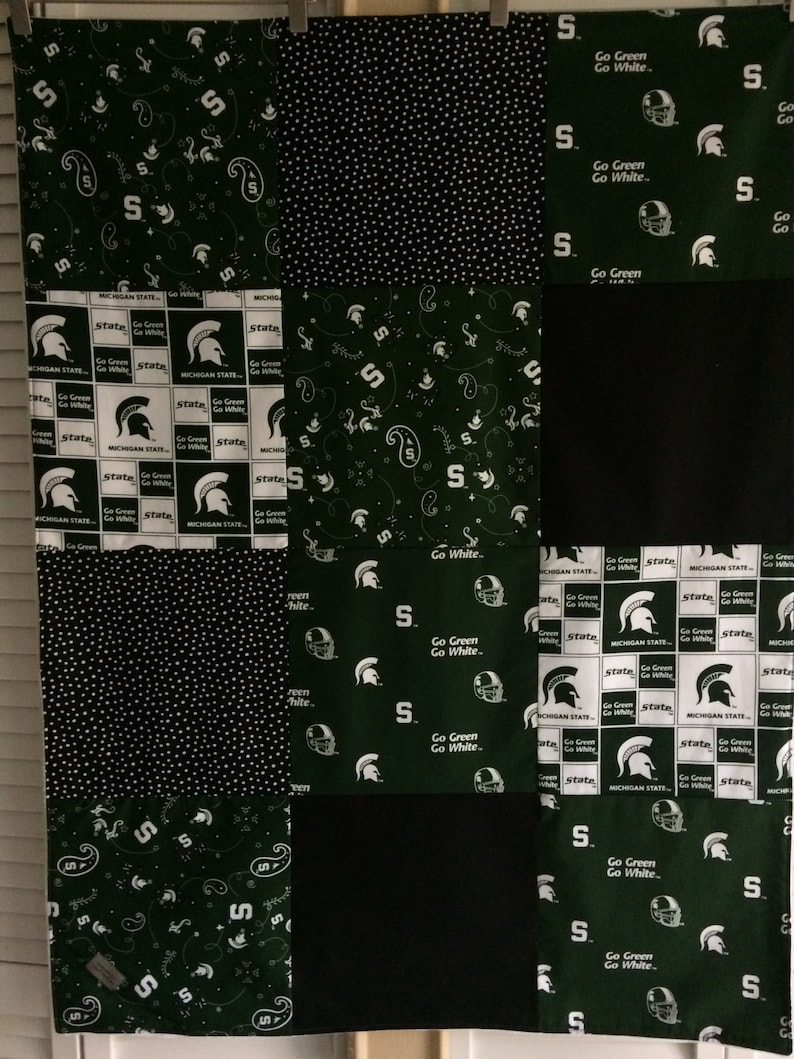 Game Day for Michiganders baby quilt