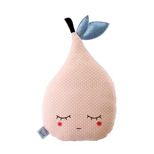 Pear Pillow, Fruit Cushion, Kids Toy Pillow, Baby Fruit Pillow, Pear Cushion, Children Cushion, Playroom Decor, Toddler Pillow, Decorative