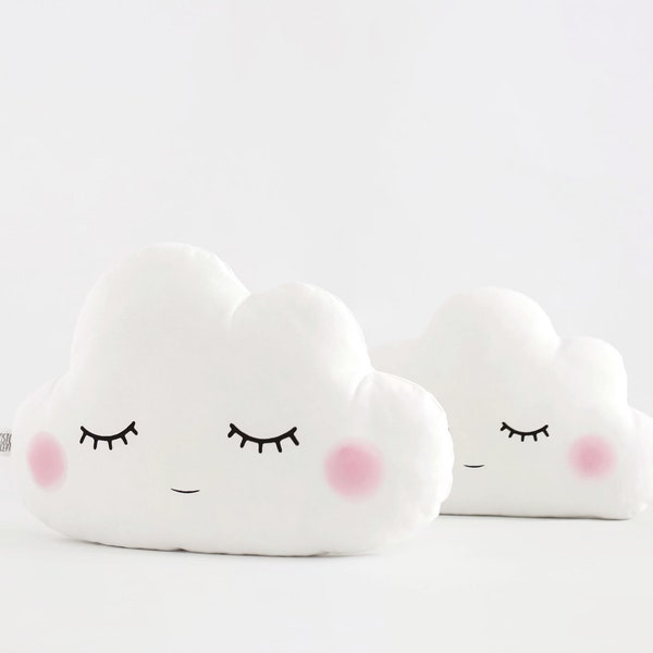 Coussin nuage blanc ~ Décor bébé et salle de jeux ~ Oreiller nuage pour chambre de bébé neutre