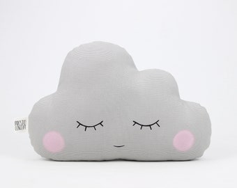 Gray Cloud Cushion, Nursery Pillow, Baby Room Cushion, Cloud Nursery Decor, Sky Nursery Decor, Infant Room Cushion,Baby Cloud Pillow,Newborn