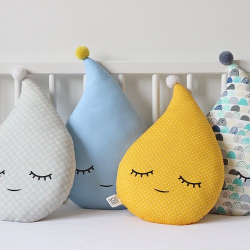 Baby Boy Nursery Decor Moon Pillow Moon Cushion Blue Baby Etsy