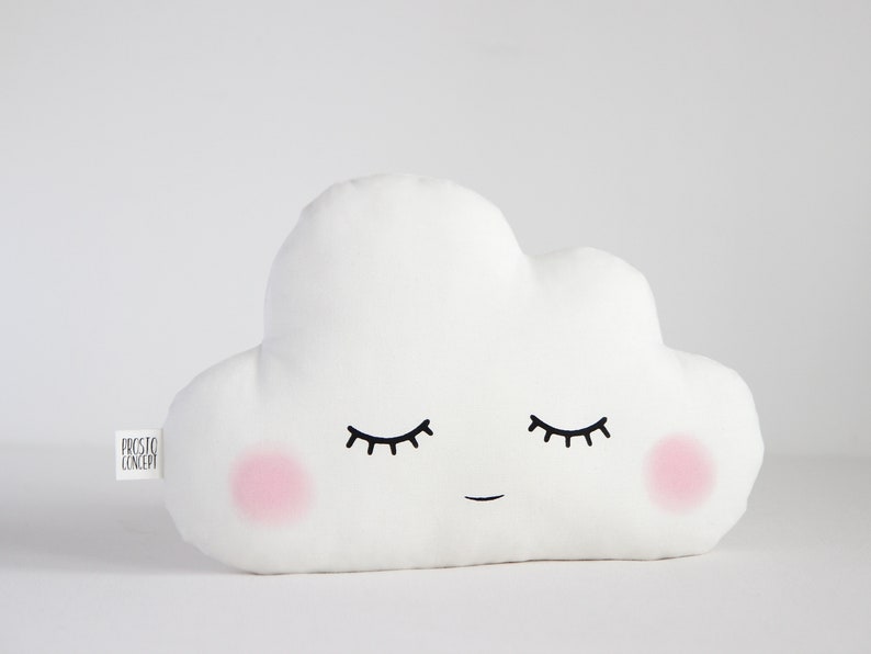 Cloud pillow nursery Girls pillow Nursery throw pillow Cloud cushion Cloud baby shower image 2