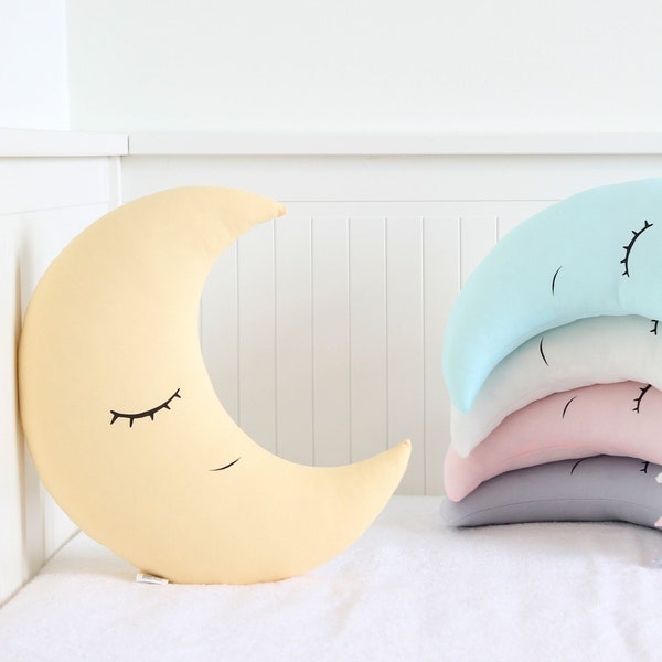 Crescent moon pillow for nursery~ Baby pillow ~ Toddler room decor ~ Best gifts for kids