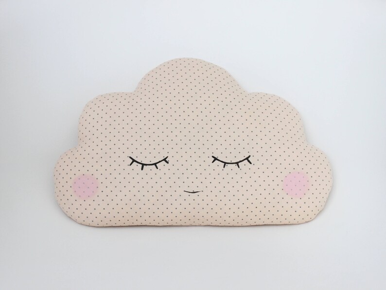 Peach Baby Cloud Pillow Peach Cloud Cushion Kids Pillow Etsy