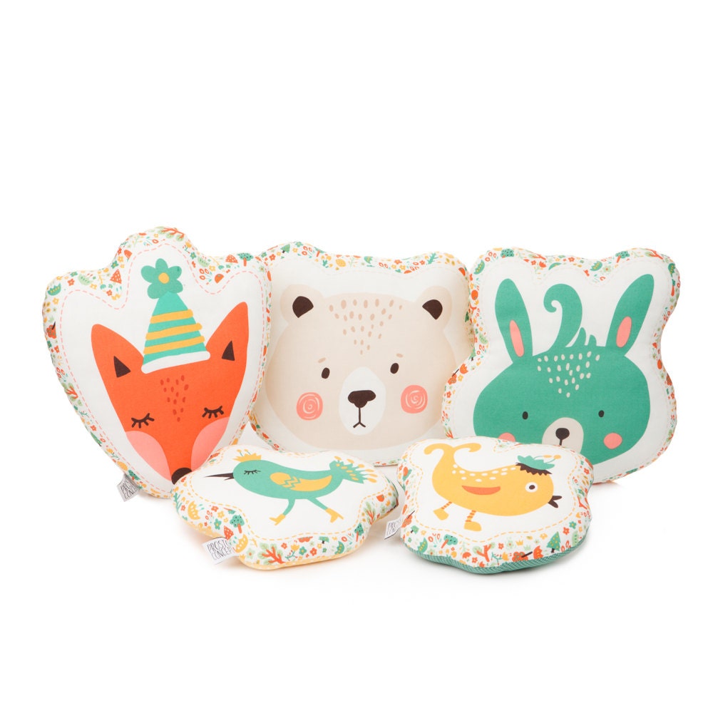 Animal Pillow Toys Perfect as Gifts for Kids / Fox, Bear Animal Pillow Toys Perfect as Gifts for Kids / Fox, Bear