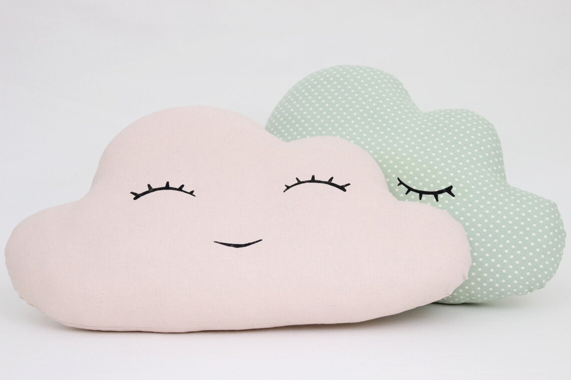 Set of Two Cloud Pillows Cloud Cushion Kids Pillow Kids Etsy Sweden