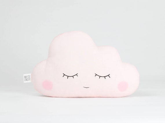 Cloud Pillow Cloud Cushion Pink Nursery Decor Baby Girl Etsy