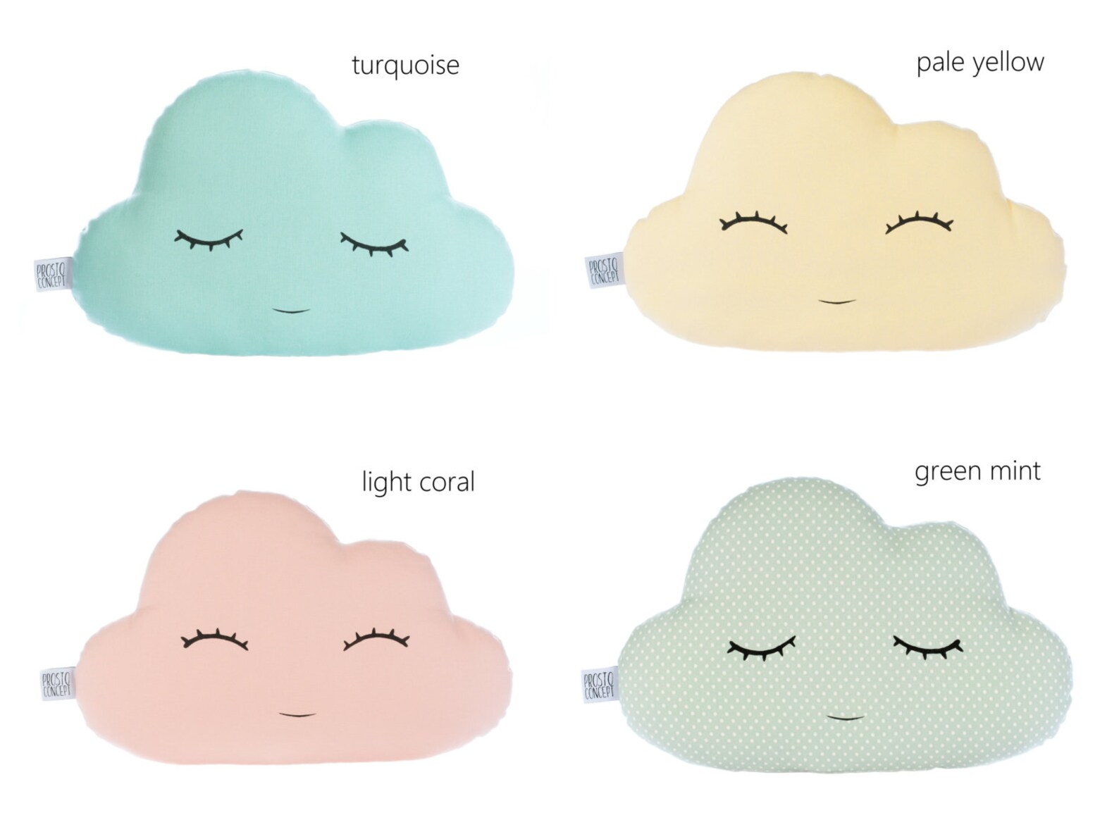 Custom Set of Two Cloud Pillows Cloud Cushions 12 Colors Etsy