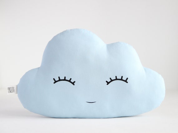 Baby Blue Cloud Pillow Cloud Cushion Baby Boy Nursery Decor Etsy