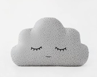 Pépinière d’oreiller nuage gris ~ Décoration de chambre de bébé ~ Oreiller pour enfants