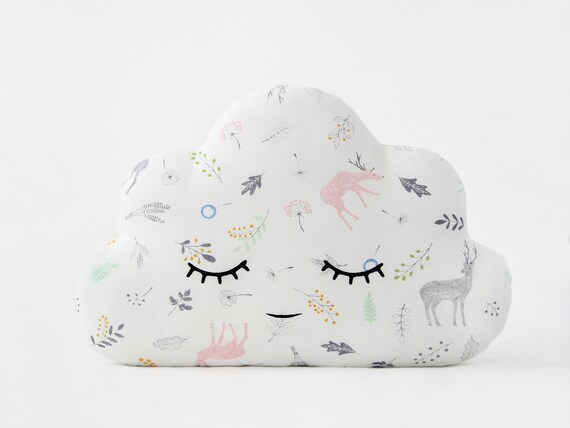 Coussin Bebe Fille Personnalise Coussin Nuage Deco Chambre Etsy