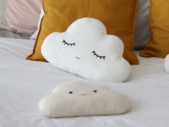 White Cloud Pillow Nursery Cushion Cloud Baby Pillow Baby Gifts 