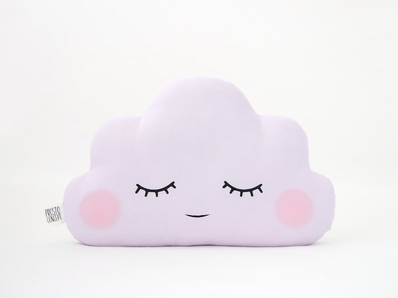 Oreiller Nuage Bebe Lavande Coussin Nuage Violet Oreiller Etsy