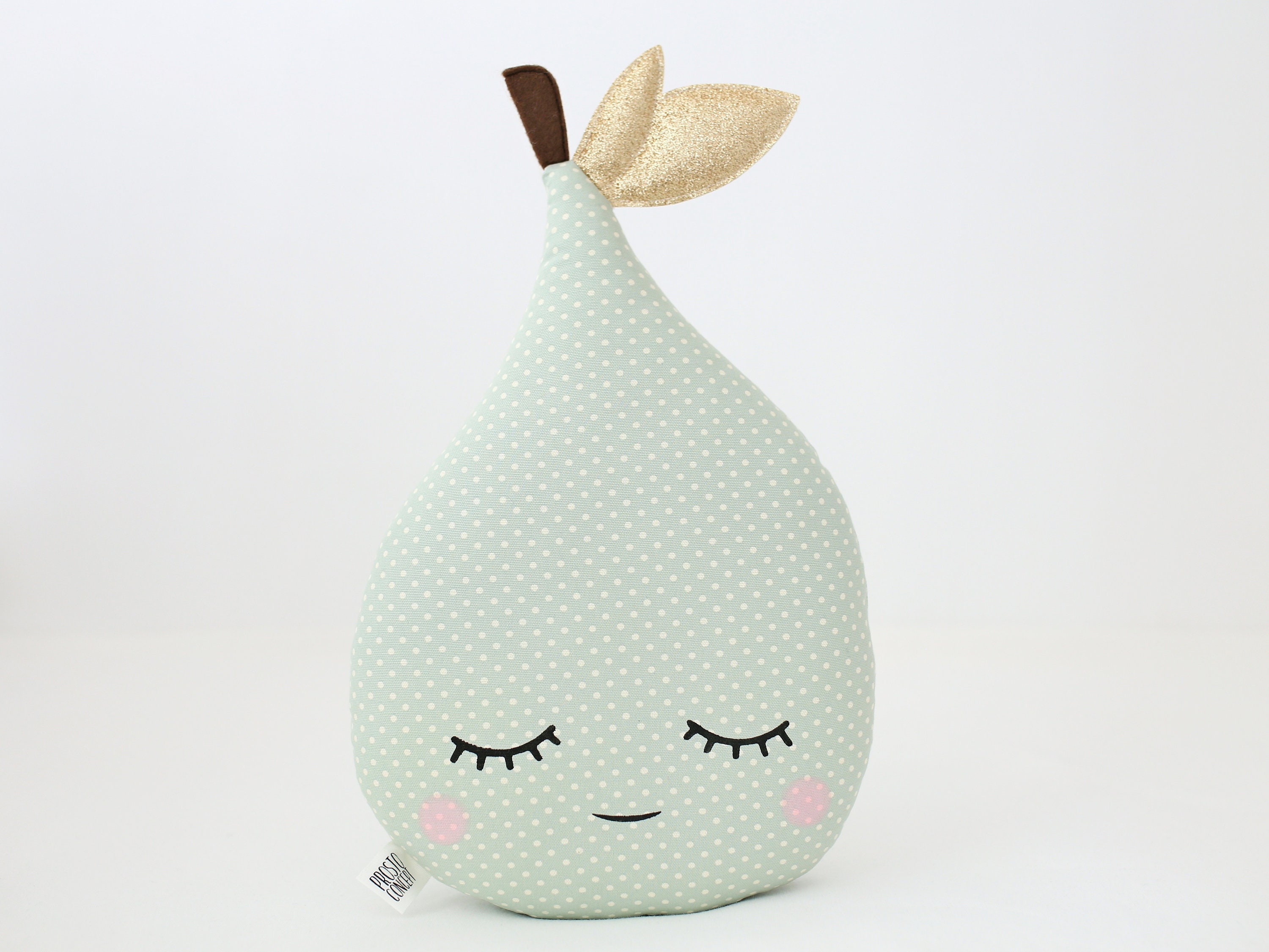 Oreiller de Poire - Pois à La Menthe Verte, Coussin Poire, Jouet Fruit, Oreiller d'enfants, Décorati