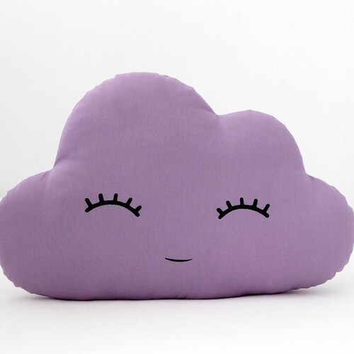 Coussin Nuage Pourpre Coussin Bebe Coussin Enfant Deco Chambre Etsy