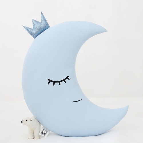 Baby Blue Cloud Pillow Baby Boy Nursery Decor Cloud Shaped Etsy