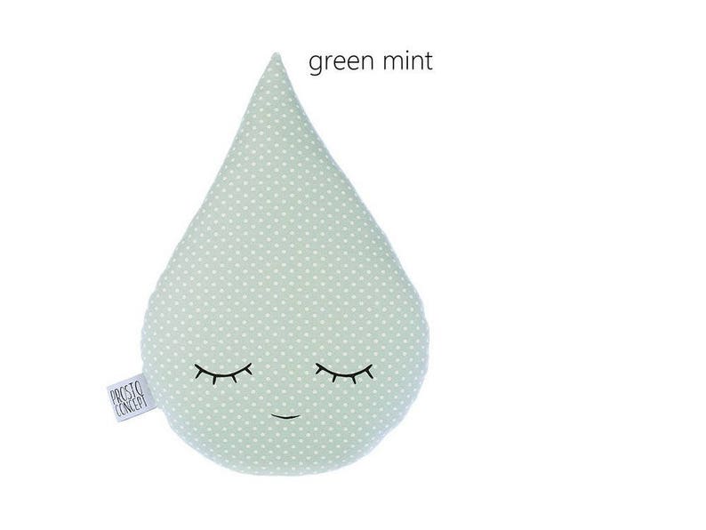 Baby Pillow Rain Drop Cushion Cloud Nursery Decor baby girl room baby boy cushion baby crib decor toddler bed cushion children cushion