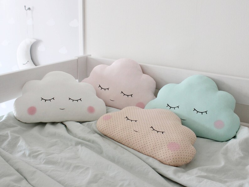 Peach baby cloud pillow peach cloud cushion kids pillow Etsy