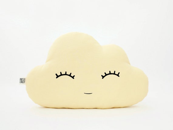 Pastel Yellow Cloud Pillow, Soft Kids Pillow, Neutral Nursery Decor, Cloud  Cushion, Nursery Cushions, Mom Gift Postpartum, Toddler Pillow 