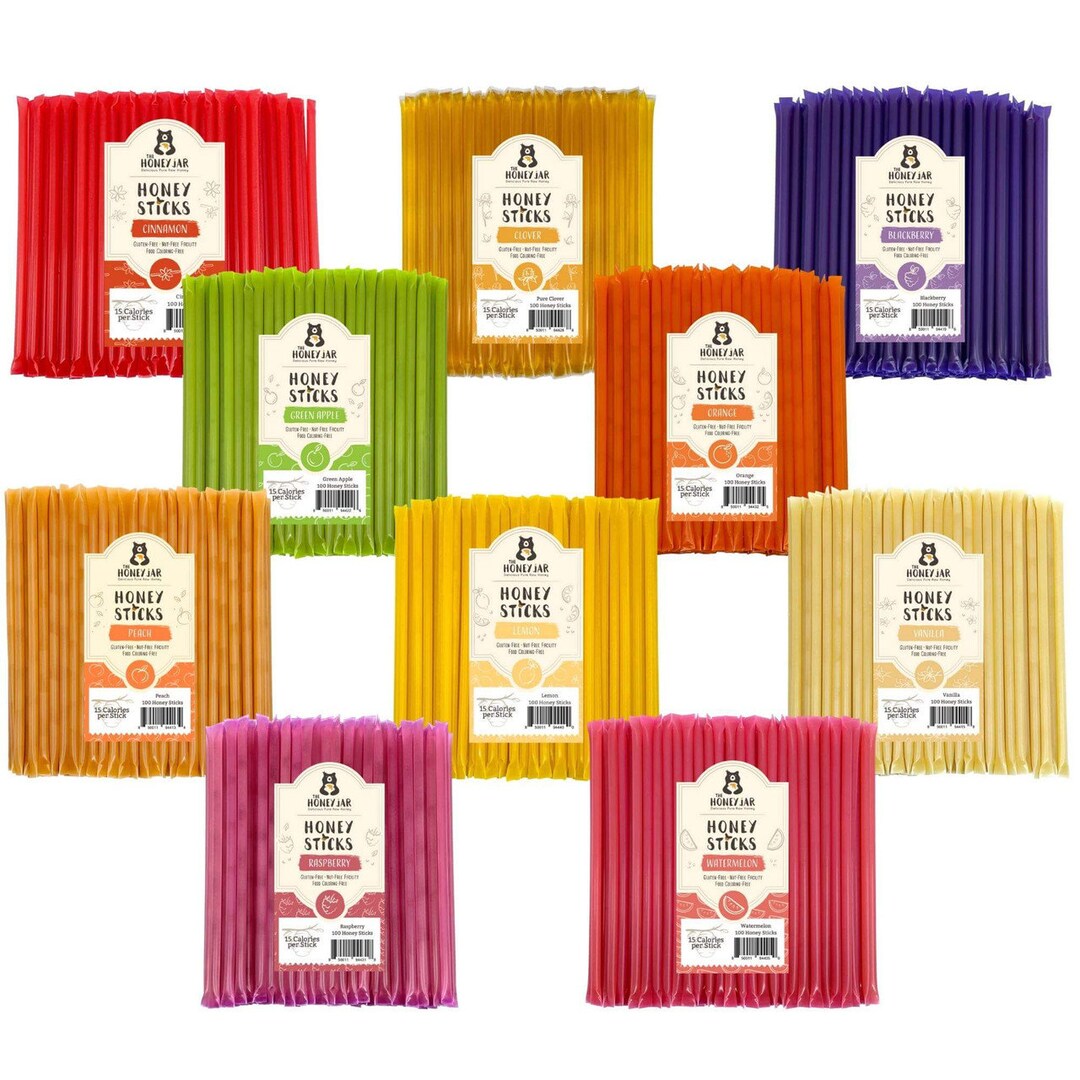 Assorted Honey Sticks 1000 Count Package Etsy