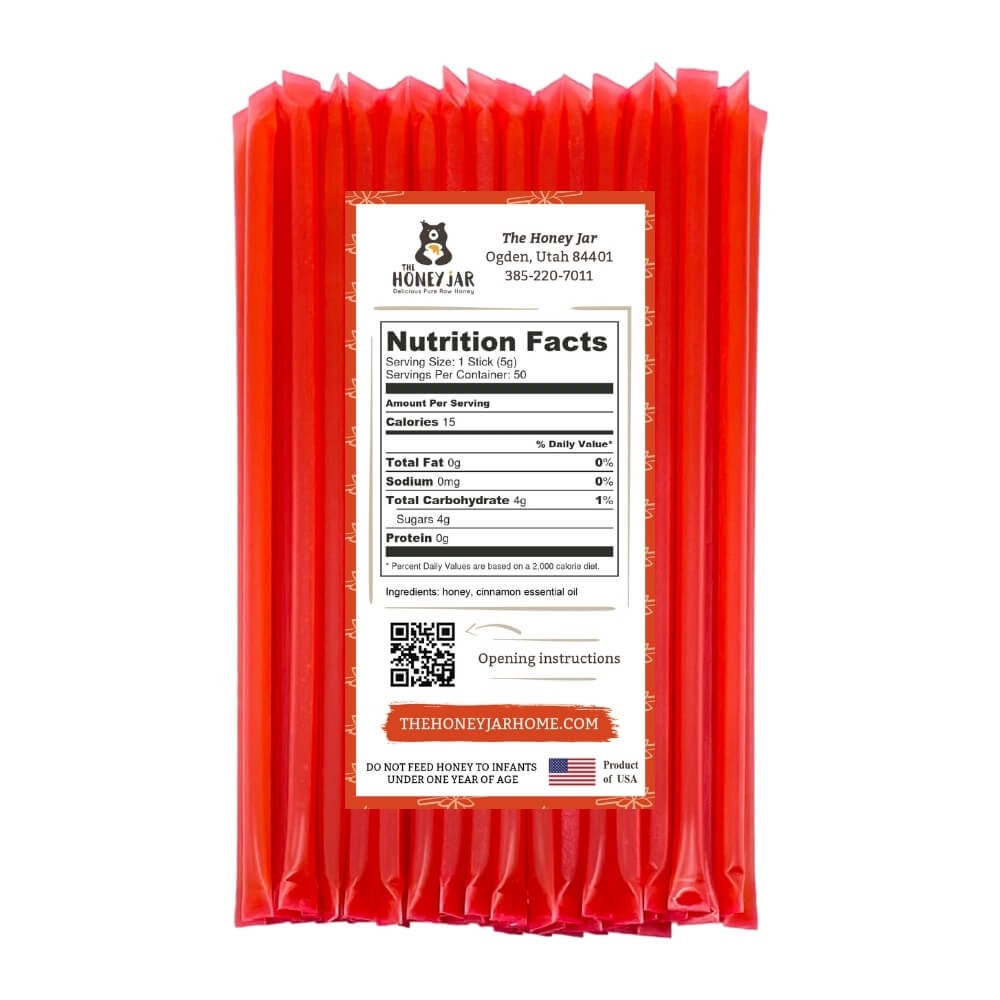 Cinnamon Honey Sticks 50 Count FREE SHIPPING No Etsy