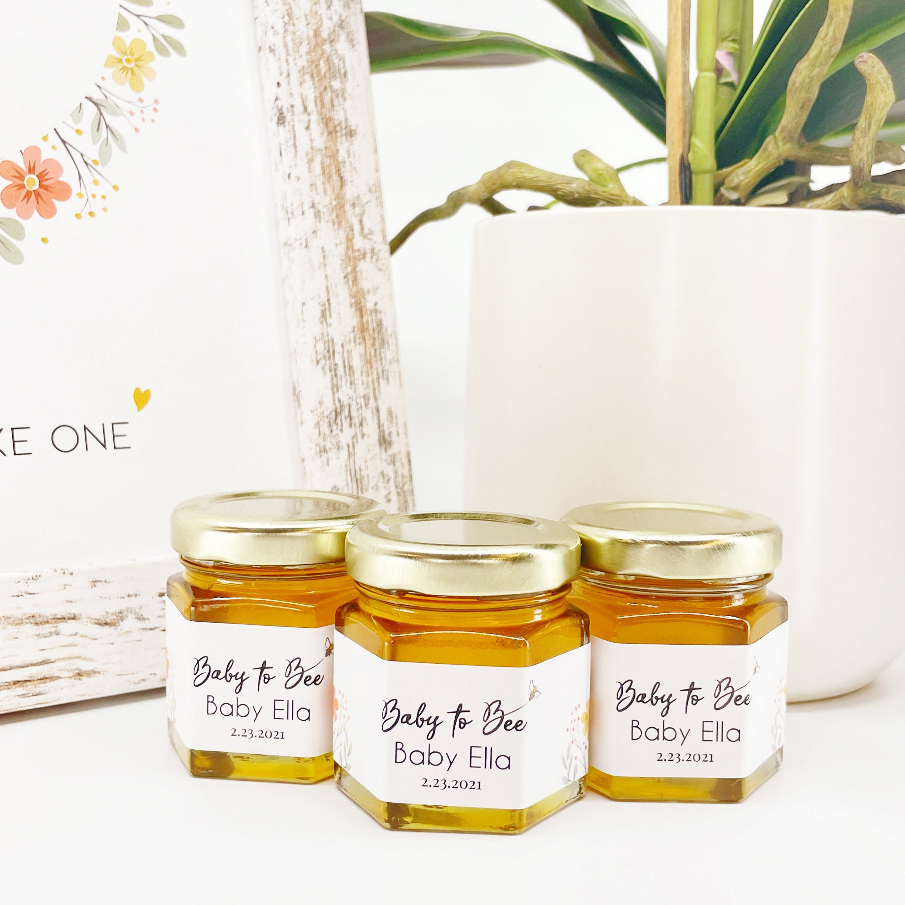 Baby to Bee Honey Baby Shower Favor Personalized Label With Etsy