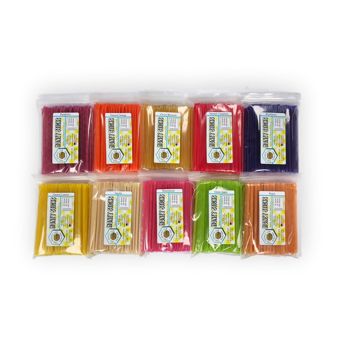 Assorted Honey Sticks 1000 Count Package Etsy