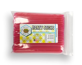 Watermelon Honey Sticks - 100 Count - FREE SHIPPING