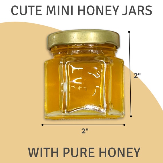 Oz Honey Wedding Favor Jars With Gold Lid (filled With Pure