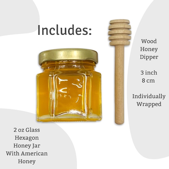 Oz Honey Jars Wedding Favors for Guests With Pure Honey and