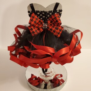 Tutu Centerpiece, Ribbon trimmed tutu centerpiece, Quinceañera Centerpiece, Sweet 16, Babyshower centerpiece, Princess centerpiece, Tutus