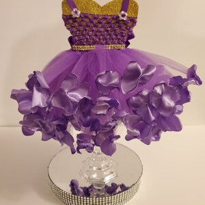 Ribbon Trimmed Tutu Centerpiece,  Quinceañero,  Sweet 16, Babyshower, Gift, Bedroom decor, Princess birthday, Tutus centerpiece, Keepsake.