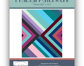 Patrón en PDF para colcha de patchwork fractal