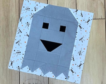 Patrón en PDF para el bloque de colcha Boo