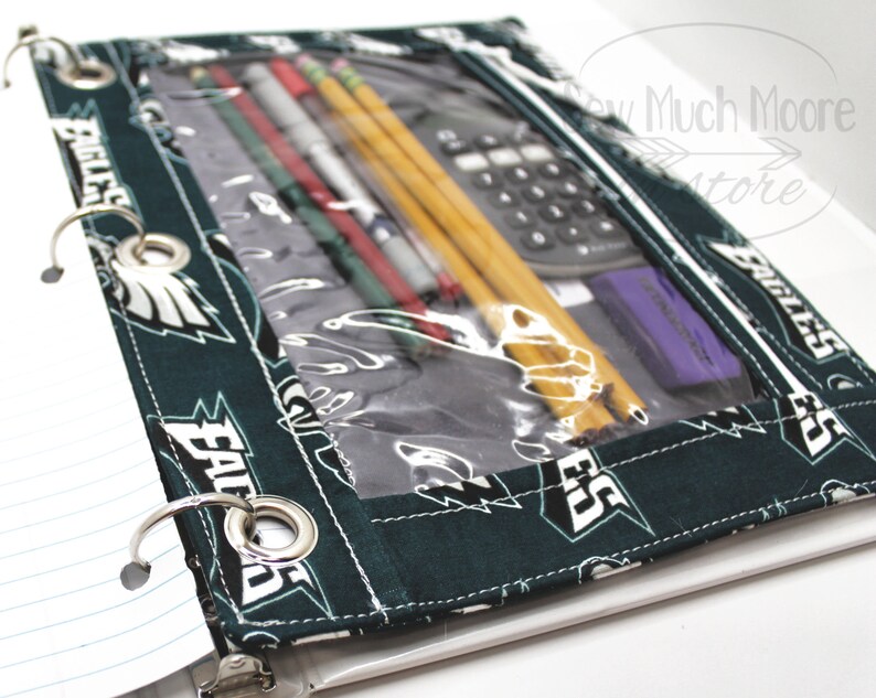 3 Ring Binder Zipper Pouch With Window PDF Pattern Etsy