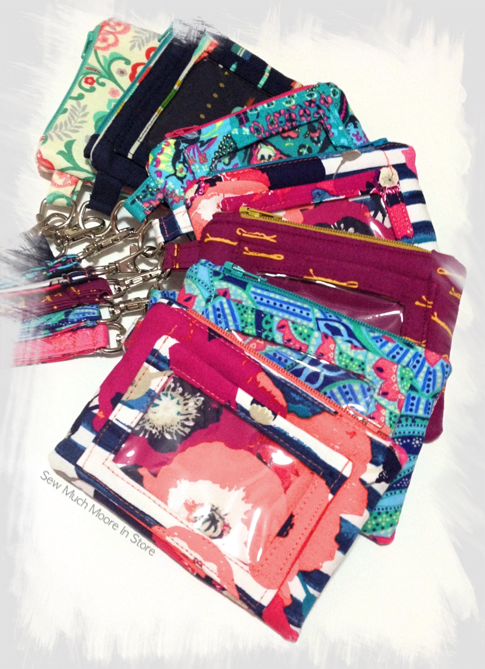 Design Your Own ID Wallet Lanyard Badge Holder Cash and Coin Etsy