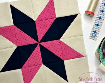 Sarahs val av quiltblock - PDF-mönster