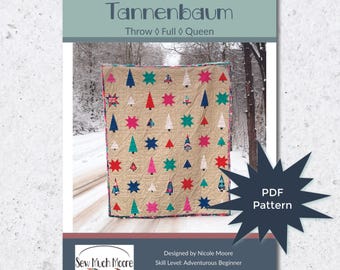 Patrón en PDF para la colcha Twinkle Twinkle Tannenbaum